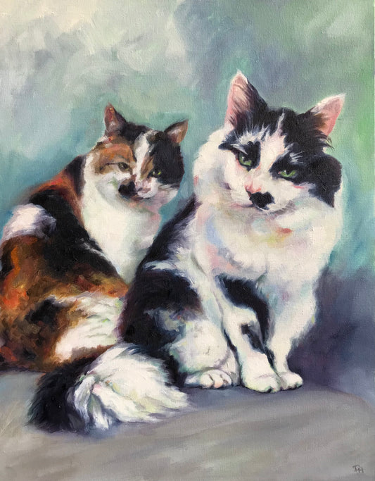 Commission Pet Portrait - Original Pet Portrait in Oil paint